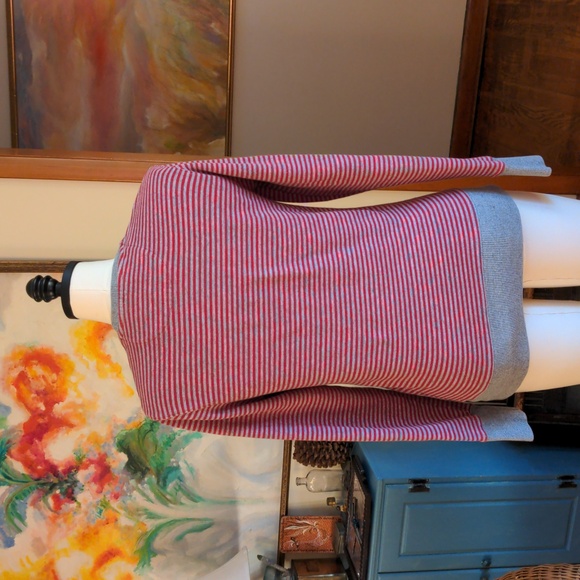 Fred Perry Sweatshirt Red and Grey Stripe XS but fits like a S - Picture 2 of 5